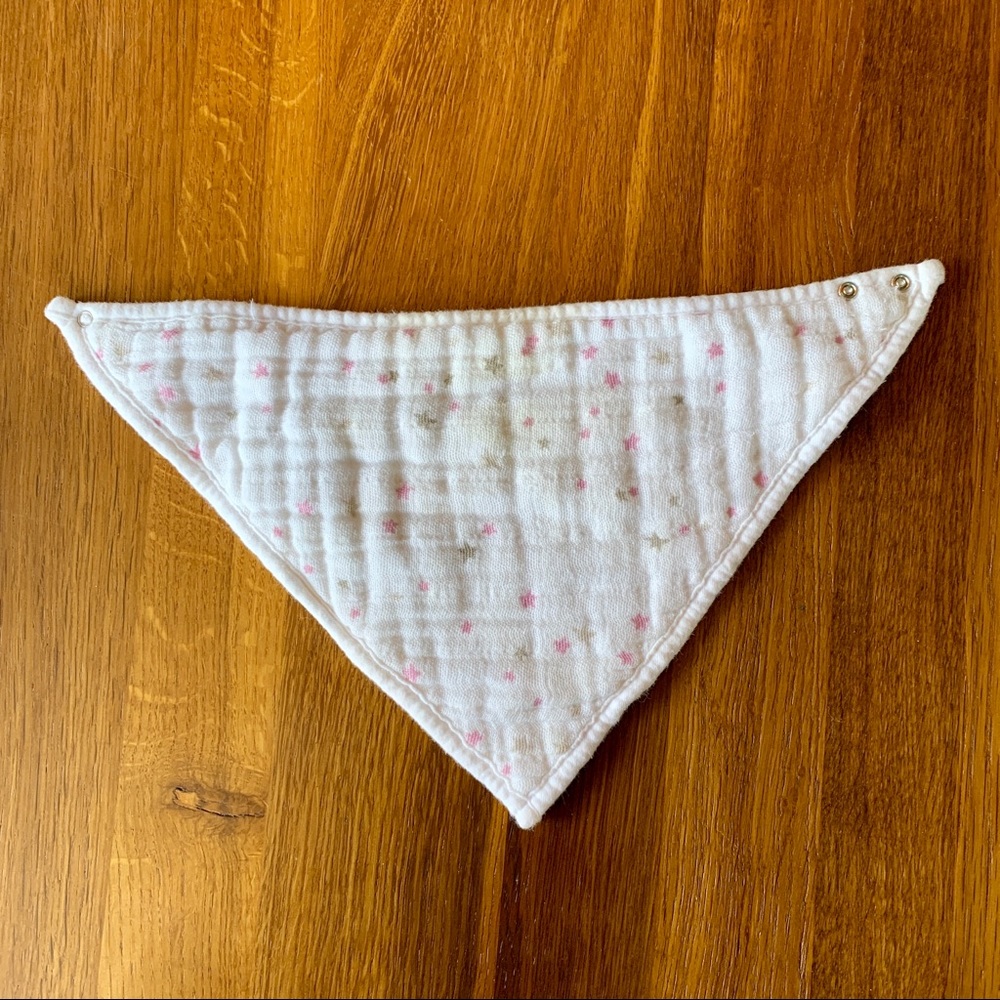 Aden + Anais pink & white bandana bibs - Picture 3 of 6